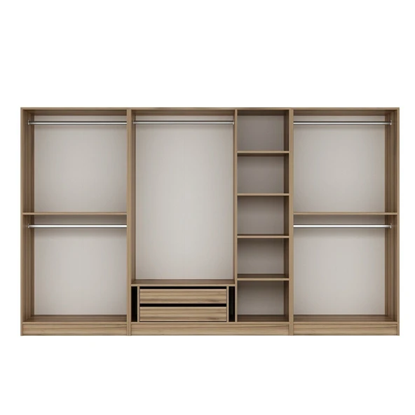 Minar Kale Plus190 7 Kapaklı 2Ç Dolap Dore Plus Dore Füme Cam - Resim 6