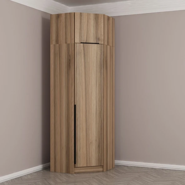 Minar Kale210 1 Kapaklı Köşe Dolap + Yüklük Dore Dore Plus - Resim 3