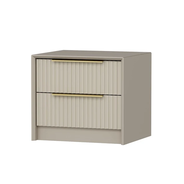 Minar Kale Luxe Soft 2Çek Mebran Komodin-Kumtaşı - Resim 5