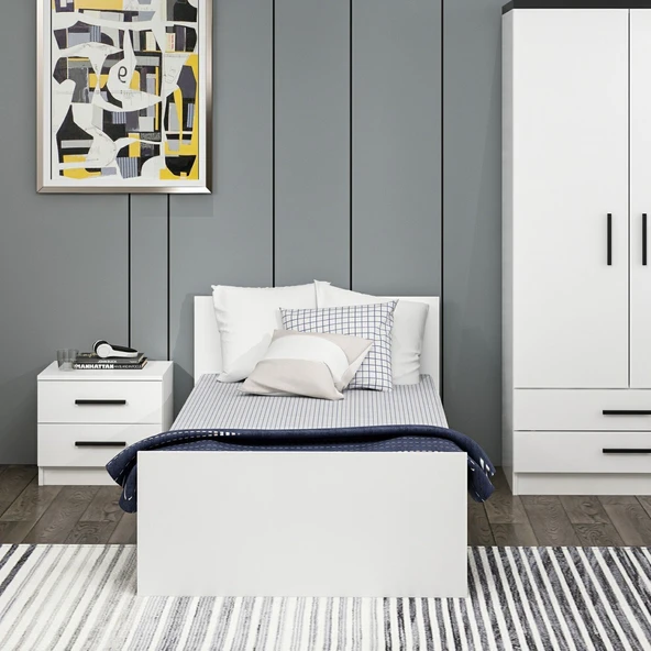 Minar Z1090-Kale Karyola 90Cm-Beyaz - Resim 2