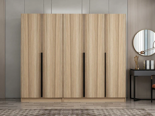 Minar Kale Plus190 5 Kapaklı 2Ç Dolap Dore Plus Dore - Resim 2