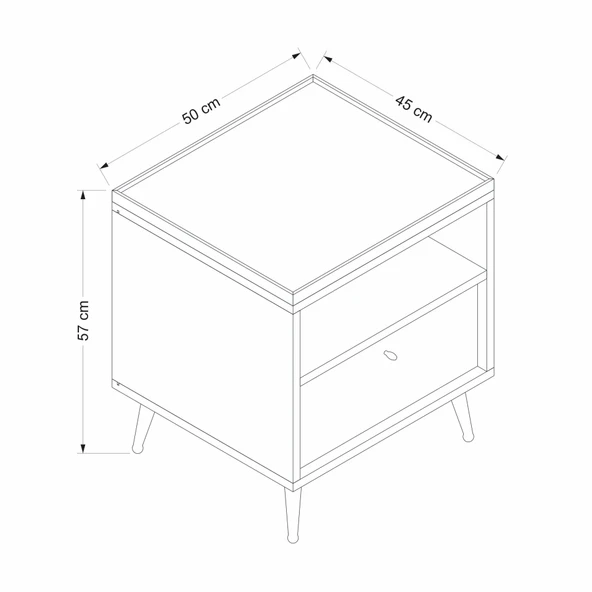 Minar Lara Komodin 1C - Senza - Resim 7