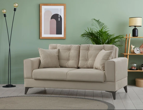 Minar Elina 2'Li Koltuk - Antrasit Ayak Pixel010 ürün görseli