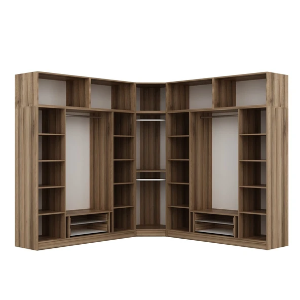 Minar Kaleplus190 9 Kapaklı 4 Çekmeceli Köşe Dolap Dore Dore Plus + Yüklük - Resim 7