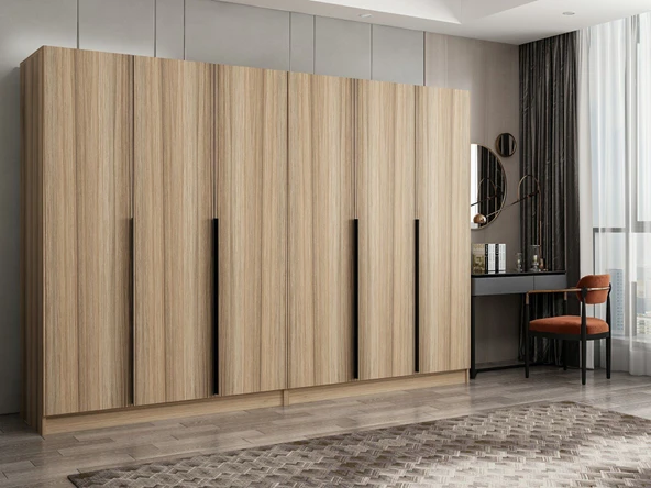 Minar Kale Plus190 6 Kapaklı 4Ç Dolap Dore Plus Dore