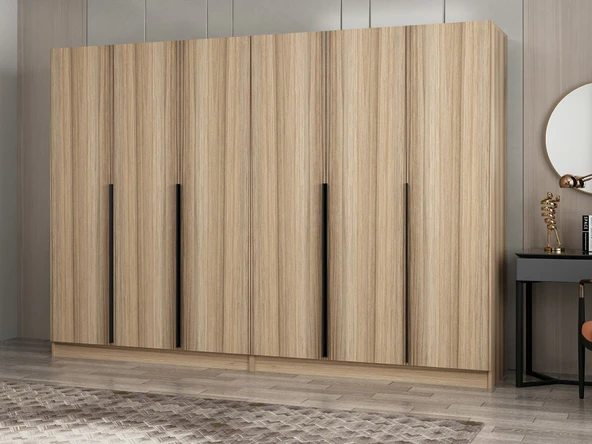 Minar Kale Plus190 6 Kapaklı 4Ç Dolap Dore Plus Dore - Resim 3