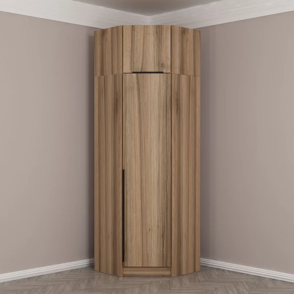 Minar Kale210 1 Kapaklı Köşe Dolap + Yüklük Dore Dore Plus - Resim 2