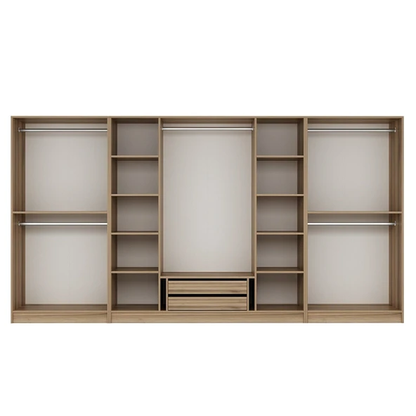 Minar Kale Plus190 8 Kapaklı 2Ç Dolap Dore Plus Dore Füme Cam - Resim 7