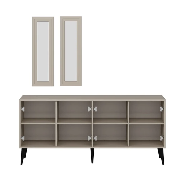 Minar Prıme Konsol Aynalı Set - Kumtaşı (Konsol+Ayna Pano) - Resim 5