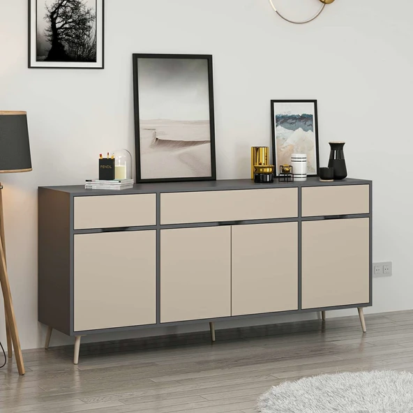 Minar Elina Ayaklı Konsol Antr-Kumtaşı - Resim 4