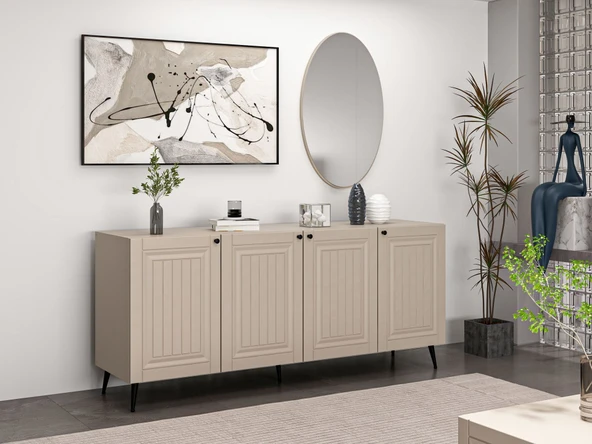 Minar Kale Aynalı Konsol İlkbahar - Kumtaşı Kumtaşı - Resim 2