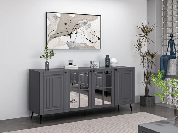 Minar Kale Konsol İlkbahar - Antrasit Aynalı Antrasit - 2