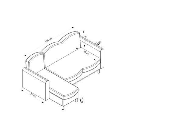 Minar Lotus Köşe Koltuk - Coco11 - Resim 8