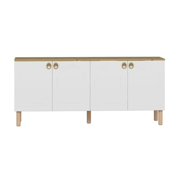 Minar Lotus Konsol-Beyaz-Artisan - Resim 6