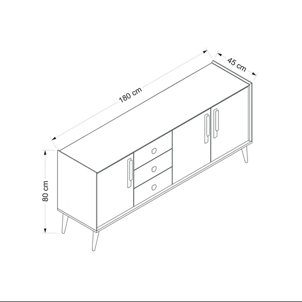 Minar Mitra Konsol-Beyaz-Artisan - Resim 8