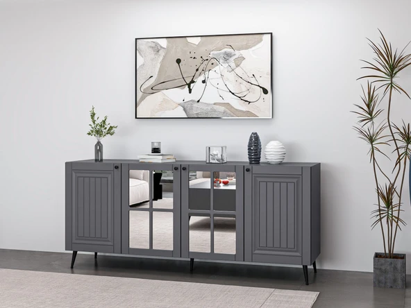 Minar Kale Konsol İlkbahar - Antrasit Aynalı Antrasit - 3