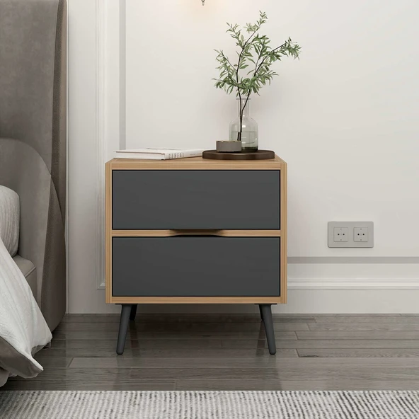 Minar Elina Ayaklı Komodin Dore-Antr - Resim 2