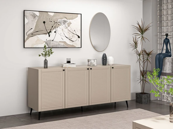 Minar Kale Aynalı Konsol Pandora - Kumtaşı Kumtaşı - Resim 2