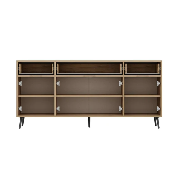 Minar Elina Ayaklı Konsol Aynalı Dore-Antrasıt - Resim 6