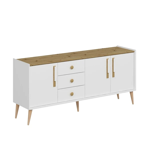 Minar Mitra Konsol-Beyaz-Artisan - Resim 5