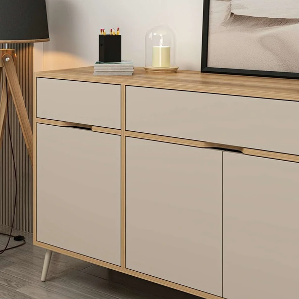 Minar Elina Ayaklı Konsol Dore-Kumtaşı - Resim 3