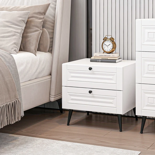 Minar Kale Komodin İlkbahar - Beyaz Beyaz - Resim 3