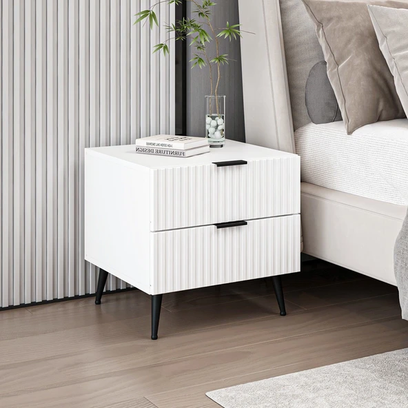 Minar Kale Komodin Plus - Beyaz Beyaz - Resim 3