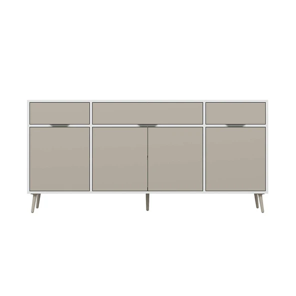 Minar Elina Ayaklı Konsol Beyaz-Kumtaşı - Resim 6