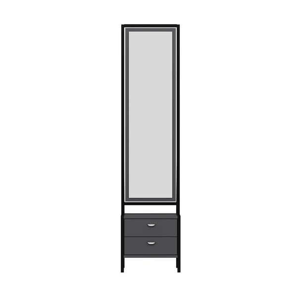 Minar Elegante Aynalı Takı Dlb-Antrasit Siyah - 7