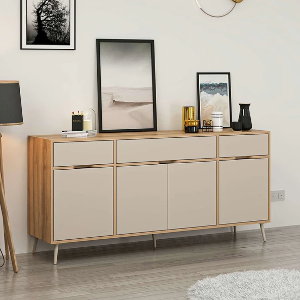 Minar Elina Ayaklı Konsol Dore-Kumtaşı - Resim 4