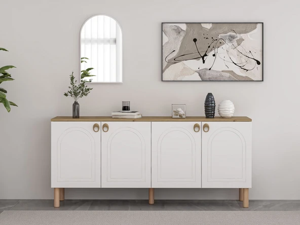 Minar Lotus Konsol Aynalı Set - Byz-Artısan