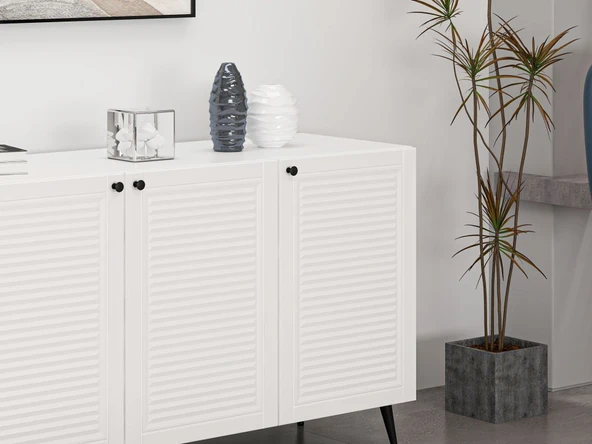 Minar Kale Konsol Pandora - Beyaz Beyaz - Resim 4