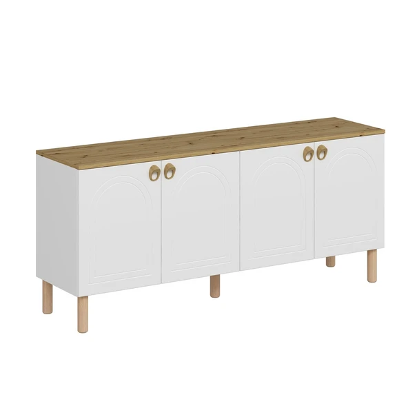 Minar Lotus Konsol-Beyaz-Artisan - Resim 5