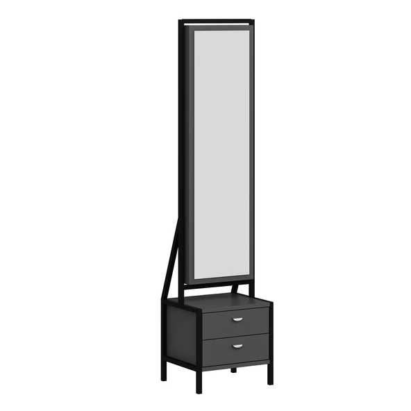 Minar Elegante Aynalı Takı Dlb-Antrasit Siyah - 6