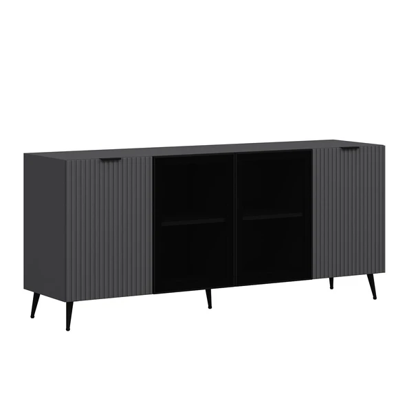 Minar Kale Konsol Plus - Antrasit Antrasit Füme Cam - Resim 5