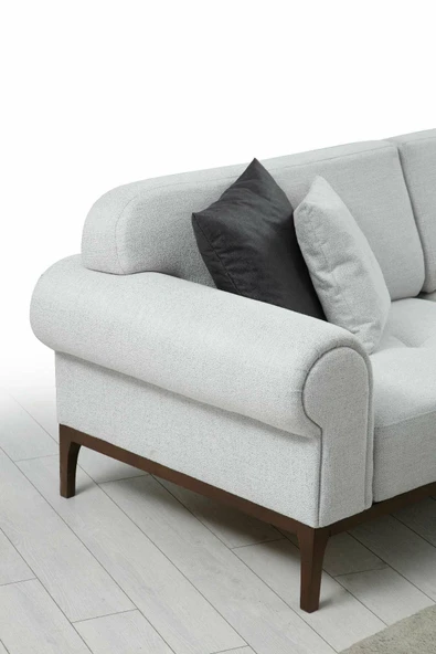 Minar London Sağ Köşe Takımı Ares Beyaz - Resim 6