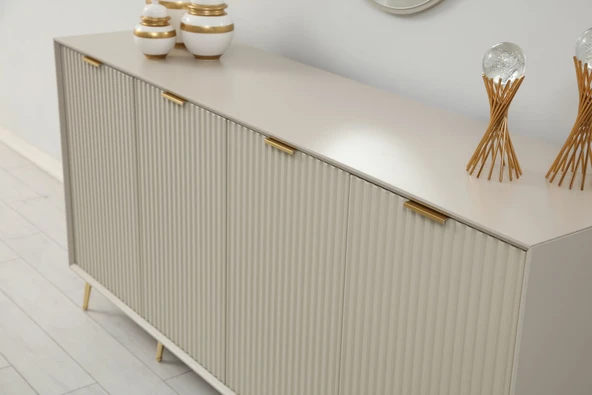 Minar Kale Luxe Konsol Aynalı Set - Kumtaşı - 2