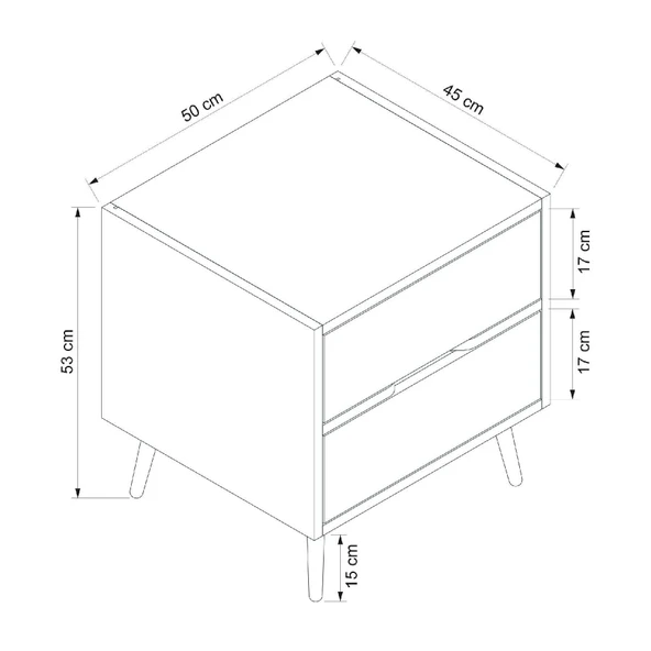 Minar Elina Ayaklı Komodin Antr-Kumtaşı - Resim 8