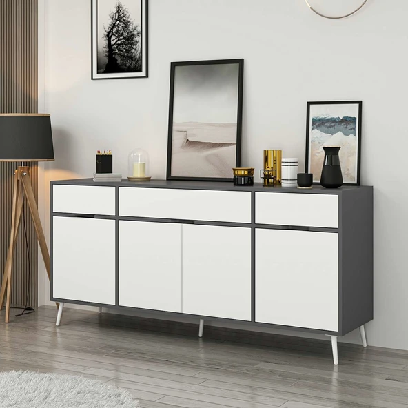 Minar Elina Ayaklı Konsol Antr-Beyaz ürün görseli