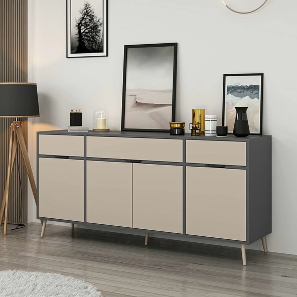 Minar Elina Ayaklı Konsol Antr-Kumtaşı ürün görseli