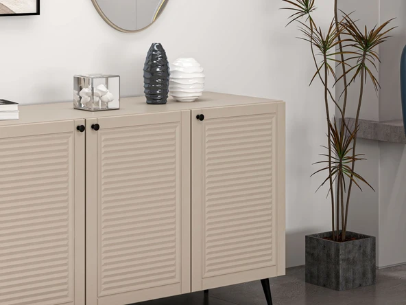 Minar Kale Aynalı Konsol Pandora - Kumtaşı Kumtaşı - Resim 4