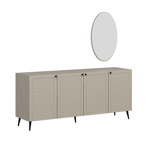 Minar Kale Aynalı Konsol Pandora - Kumtaşı Kumtaşı - Resim 5