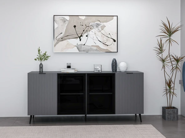 Minar Kale Konsol Plus - Antrasit Antrasit Füme Cam ürün görseli