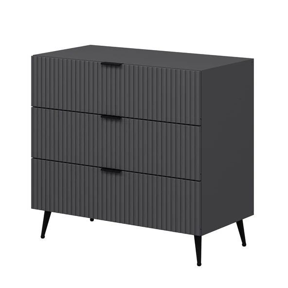 Minar Kale Şifonyer Plus - Antrasit Antrasit - Resim 6