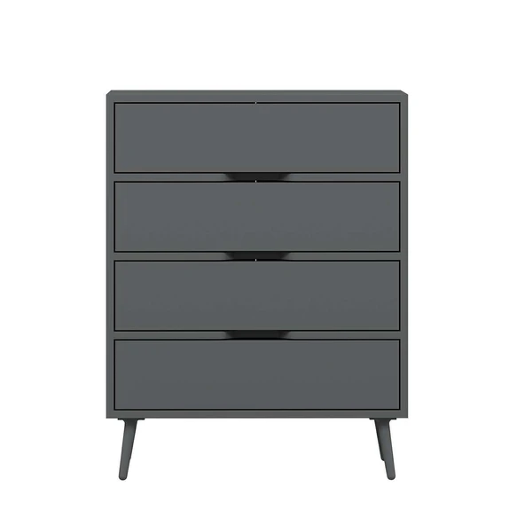 Minar Elina Ayaklı Şifonyer Antr-Antr - Resim 5