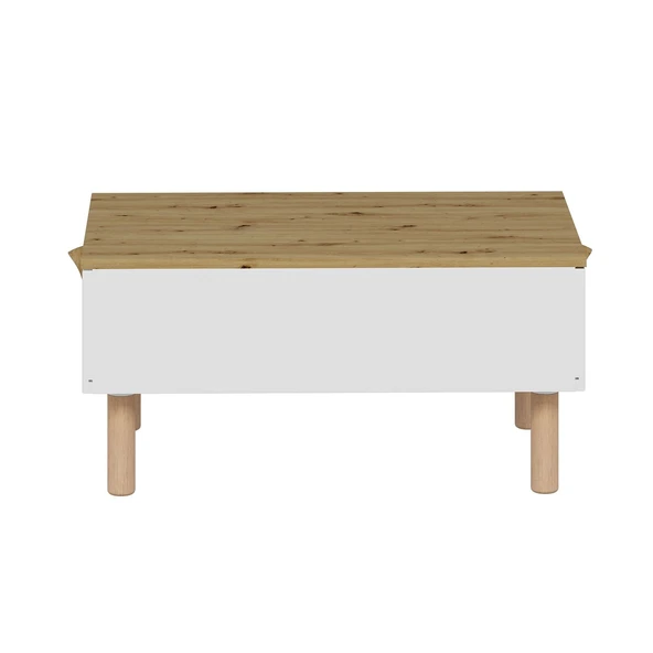 Minar Lotus Orta Sehpa-Beyaz-Artisan - Resim 6