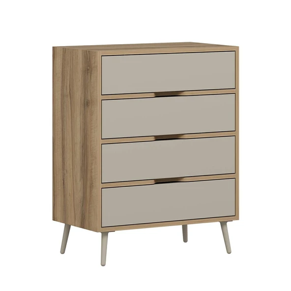 Minar Elina Ayaklı Şifonyer Dore-Kumtaşı - Resim 4