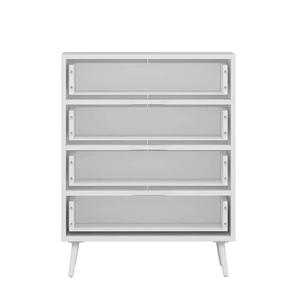 Minar Elina Ayaklı Şifonyer Beyaz-Beyaz - Resim 7