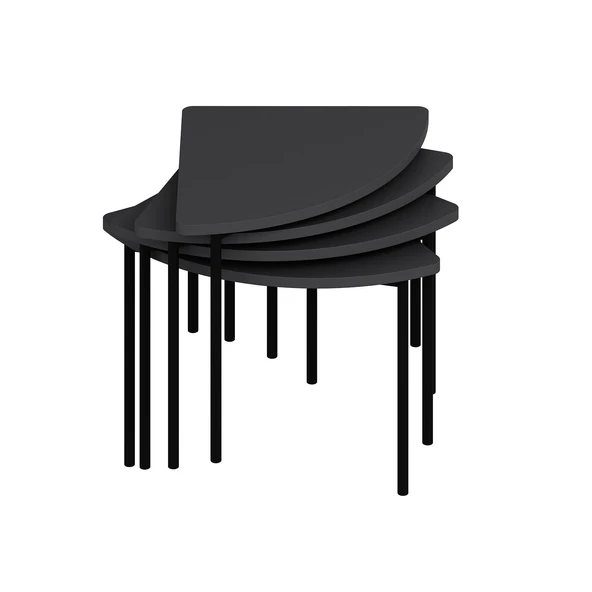 Minar Emma Zigonlu Orta Sehpa Takım-Antr Antr - Resim 6