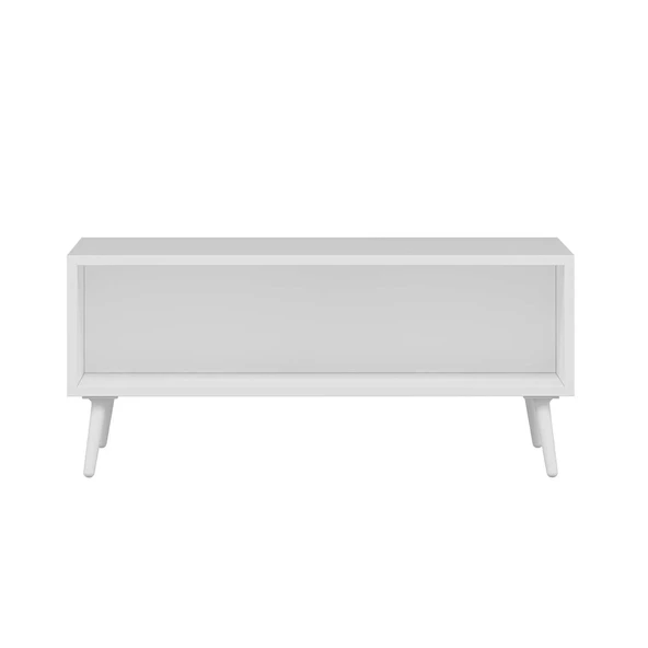 Minar Elina Ayaklı Orta Sehpa- Beyaz-Beyaz - Resim 7